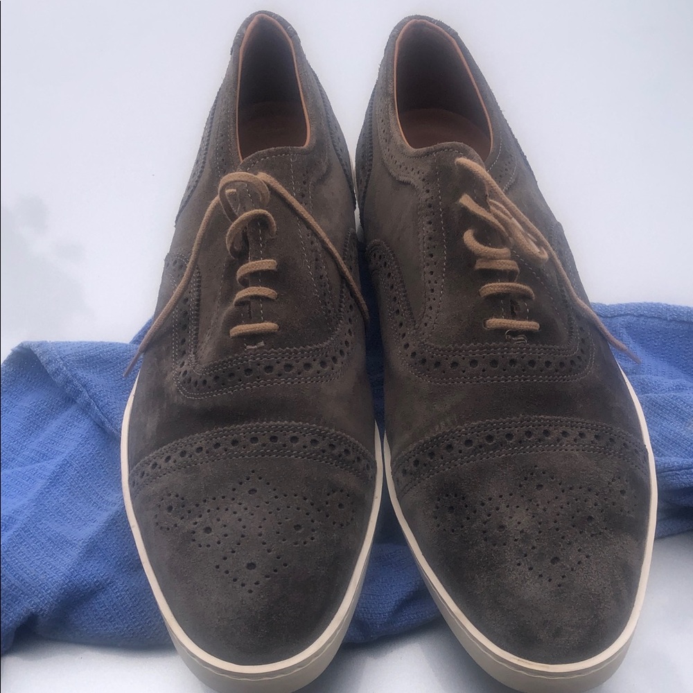 Allen Edmonds Strand suede sneakers 11/D used conditions